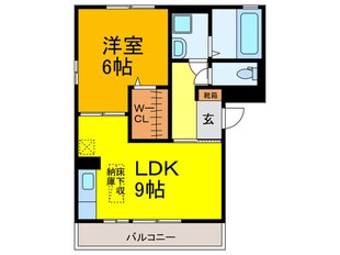 シャルマンＡの物件間取画像